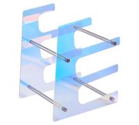 Générique Keyboard Stand, 3 Tier Mechanical Keyboard Rack, Colorful Mechanical Keyboards 9.84x7.87in, Sturdy Desk Organizer, Acrylic Storage Holder for Men and Women