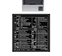 Générique Keyboard Sticker - PVC Printing Cheat Sheet Decal | For OS 11 Big Sur Catalina Mojave El Capitan, Bubble Free Application No, Productivity Tool For Window OS Users