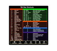 Générique Keyboard Sticker - PVC Printing Cheat Sheet Decal | For OS 11 Big Sur Catalina Mojave El Capitan, Bubble Free Application No, Productivity Tool For Window OS Users