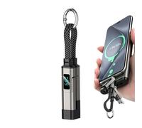 Générique Keychain Charge Cable - Portable 4 in 1 Plug Fast Power Cord | 65W Short Charging Wire with Compact Design, Travel Ready Tech Accessory for Work Office Commute Outdoor Use, 20cm