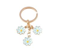Générique Keychain Cute Enamel Colorful Sakura Flower Sweet For Women Girls Handbag Accessories DIY Gifts(Gold)