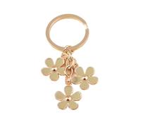 Générique Keychain Cute Enamel Colorful Sakura Flower Sweet For Women Girls Handbag Accessories DIY Gifts(Light yellow)