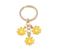 Générique Keychain Cute Enamel Colorful Sakura Flower Sweet For Women Girls Handbag Accessories DIY Gifts(Ivory)