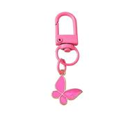 Générique Keychain Cute Enamel Pearl Flower Plant Pendant For Women Girls Handbag Decor DIY Handmade Gifts(Light Pink)