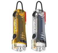 Générique Keychain Flashlight - Rechargeable Super Bright Mini Light With Infrared Side Beam, Portable PC Torch Camping Night Walking Running Survival, 6.5x1.5cm Compact Light Includes USB Data Cable