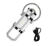 Générique Keychain Flashlights - LED 8-Mode Rechargeable Torch for Walking | Type-C Power with & Magnet Base for Night Work, Home Safety, Running and Survival Preparedness Lighting