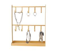 Générique Keychain Holder Display - Metal Space Saving Hanger, 10 Hook Organizer | Key Stand Rack Entrance Front Door Hallway Living Room Office Apartment Home Mudroom Foyer Storage Accessory Use