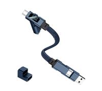 Générique Keychain Phone Charging Cable,65W 4-in-1 Earphone Charging - Tablet Charger Cable,for Women Travelers Tech Lovers Home Office Travel Vacation Camping Car Backpacking Business Trip Hotel