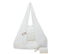 Générique Keychain Tote Bag Compact & Expandable for On-the-Go Convenience, Vegan Leather Key Ring Tote (White)