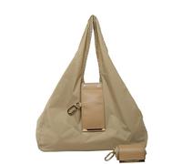 Générique Keychain Tote Bag Compact & Expandable for On-the-Go Convenience, Vegan Leather Key Ring Tote (Khaki)