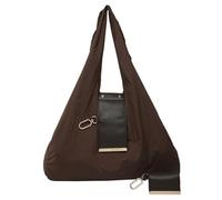 Générique Keychain Tote Bag, Foldable Tote Bag, Expandable Leather Mini Bags With Key Ring, Portable Handbag For Daily Errands