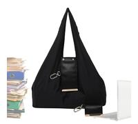 Générique Keychain Tote Women - Compact Foldable Lightweight, Tote Purse with Key Ring for Shopping, Mini Travel Pouch, Portable Fabric Bag with Integrated Clip, Double Pocket Pack for Daily Carrying