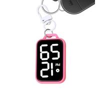 Générique Keychain Watch Clock, Portable Silent Timer, Touch Activated Utility, Compact Travel Accessory, 6 x 4 cm, for Kids Nurse Adult Student Exam School Classroom Office Study Room Outdoor Setup