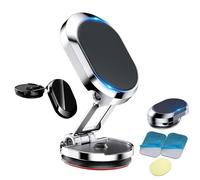 Générique Kicklo Phone Holder, Kicklo 360 Degree Rotatable Car Dashboard Mount - Dashboard Cars Mount for All Phone (Silver)