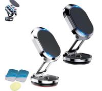 Générique Kicklo Phone Holder, Kicklo 360 Degree Rotatable Car Dashboard Mount, Foldable Magnetic Car Phone Holder, Universal for All Phones (2Pcs Mix)