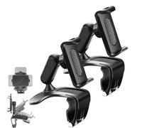 Générique Kicklo Phone Holder, Plixorahub Car Phone Holder Mount, 360 Degree Rotatable Car Dashboard (Upgrade Clip Never Fall), for Fits 4”-7” Phones (2-PCS)
