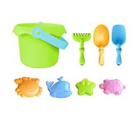 Générique Kid Beach Toys, Lightweight Sand Play Set, Castle Building Sandbox Kit with Molds, Bucket, Shovels, 1 Set, for School, Kindergarten, Outdoor, Travel, Summer Activities