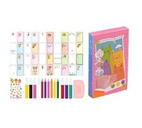 Générique Kid Rainbow Scratches Art - Kit De Peinture Pour Avec Raclette - Ensemble De Peinture À Gratter Kit De Cartes Postales Faites À La Main Pour Garçons Kit De Peinture Pour Avec Raclette