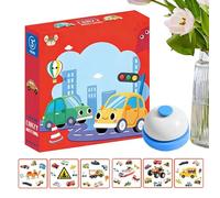 Générique Kids 3 Card Matching Game | Early Learning Match Cards Toy | Children's Tabletop Game | for Boys Girls Home Family Night Holiday Gatherings Party Travel Picnic