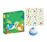 Générique Kids 3 Card Matching Game | Early Learning Match Cards Toy | Children's Tabletop Game | for Boys Girls Home Family Night Holiday Gatherings Party Travel Picnic