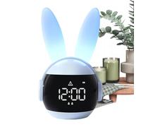 Générique Kids Alarm Clock Bunny Touch Control | Digital Rabbit Alarm Clock with Night Light for Children, Boys and Girls, Cute Bedroom for Home, School, Easter Gift