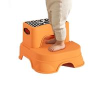Générique Kids Bathroom Step Stool - Portable Non Slip Child Helper Chair, Stable Toilet Washroom Kitchen Foot Support Home Indoor Safety Seat for Boys Girls Family Use Daily Assistance