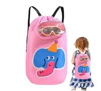 Générique Kids Beach Bag, Pool Backpack, Swimming Backpack, Sandproof Large Capacity Daypack, Sturdy Lightweight Travel Accessories for Sports Gym Camping Summer Vacation Trips