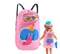 Générique Kids Beach Bag, Swimming Pool Backpack, 12.2x3.15in Sandproof Large Daypack, Lightweight Mesh Design, Quick Dry Travel Storage for Sports, Gym, Camping, Summer, Vacation