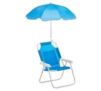 Générique Kids Beach Chair, Beach Reclining with Umbrella, Adjustable Backrest, Lightweight Design, Portable Folding Seat for Lawn, Travel, Picnic, Garden, Trip, Fishing, Pool, Patio
