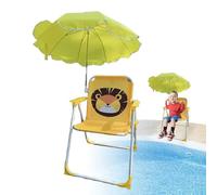 Générique Kids Beach Folding Camping Chair, Shade Chair with Umbrella 17.72x14.96x1.97 inches, Wind-Resistant Sand Seat, Portable Parasol, Lightweight, Outdoor Travel Lawn Garden Patio Picnic