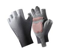 Générique Kids Bike Gloves, Youth Cycling Mitts, Breathable Fingerless Grip Design & Half Finger Style, Kid Sport Handwear for Skateboard, Workout, Gymnastics, Outdoor, Children, Color Gray
