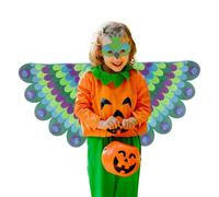 Générique Kids Bird Wings | Felt Animal Wings For Children | 50cm Radius Foldable, Windproof Costume Accessories For Masquerade, Dance, Party, Playtime, Halloween, Performance, Fun And Lightweight