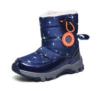 Générique Kids Bottes de Neige pour Enfant Chaude Doublure Boots Warm Line Confortables, Flexibles et Respirantes Trekking Outdoor Ankle Boot Antidérapant Chaussures de Marche pour Enfants