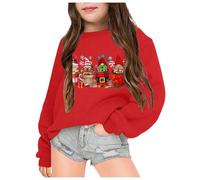 Générique Kids Christmas Jumpers T-Shirt de café de Gnomes Noël T-Shirt Gnomes Noël Mignon Idée Pyjama GNOME C'est Mon Costume(Rouge,7-8 Ans)