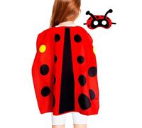 Générique Kids Costume Halloween - Bee Ladybug Stage Role Playing Outfits | Halloween Cosplay Suit for Cosplayers Performers Carnival Stage Performance Masquerade School Plays Themed Events Parties