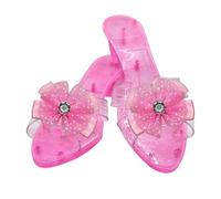 Générique Kids Crystal High Heels - Non-Slip Princess Shoes with Rhinestone Bow Dress Up Play | Role Playing Costume Accessories Girls | Perfect Christmas, Birthday Gift for Pretend Play & Parties
