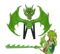 Générique Kids Dragon Costume Set Wing Tail Foam Halloween Cosplay