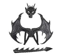 Générique Kids Dragon Costume Set Wing Tail Foam Halloween Cosplay