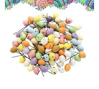 Générique Kids Easter Eggs | 100 Pieces Speckled Table Centerpiece - Artificial Eggs Crafts with Stems,for Vase Wreath Garland Home Dining Room Workplace Party Celebration