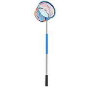 Générique Kids Fishing Net - Telescopic Butterfly Net | Foldable Bucket Crabbing | Pond Mesh Extendable | Catching Little Fish with Non-Slip Handle for Toddler, Outdoor Game Toys Swimming Use