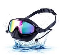 Générique Kids Goggles - Anti UV Wide View Design, Nose Cover And Earplugs Set, Swimming | Goggles For Age 3-14 Boys Girls Pool Beach Snorkeling Diving Water Sports Summer Vacation Outdoor