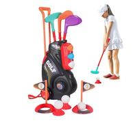 Générique Kids Golf Clubs, Portable Toy Golf Set, 10.04x5.91x15.35 inches Lightweight Club Kit, Indoor Outdoor Lawn Game, Party Birthday Presents for Children Ages 3 to 5, Backyard Garden Play Fun