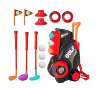 Générique Kids Golf Set, Toddler Golf Club Toy, Portable Lightweight Design, Colorful Easy-Grip Clubs for Indoor, Outdoor, Backyard, Party, Birthday Play, 10.04x5.91x15.35 inches