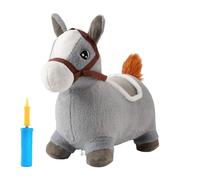 Générique Kids Inflatable Jump Bounce Hopper, Inflatable Bouncy Animal with Grippable Ears/Horns, Easy to Clean Space Hopper for Indoor and Outdoor Play, Pump Included, 12 Months-5 Years