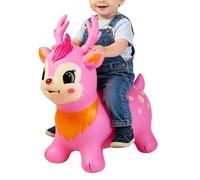 Générique Kids Jumping Horse, Inflatable Hopping Creature, Bouncy Beast with Handle, Springy Ride on Toy, Flexible Seated Jumper, Indoor Plaything for Physical Activity Fun Time Use