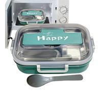 Générique Kids Lunch Box, Compartment Food Storage, Snack Box, Container with Utensils Sturdy Snack Box for Preschool, School, offices, Daycare, Picnic, Travel, Adult & Kids Use