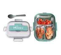 Générique Kids Lunch Box, Snack Containers, 56.98x9801 inches, 3-Compartment Leakproof Food Storage Box wuth Utensils, Microwave Safe for School Preschool Daycare Picnic Travel Meal Prep, Adults