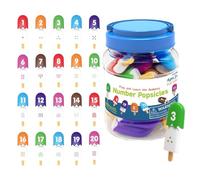 Générique Kids Number Matching Game, Cute Ice Cream Recognition Toys, Letter Matching Toy with Bright Colors, Educational Preschool Manipulatives, Learning Activity Set, Home Play for Kids