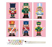 Générique Kids Paint By Numbers - 6 Pieces Diy Coloring Paper Activity Toy