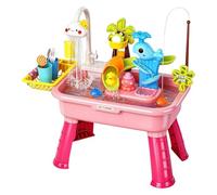 Générique Kids Play Sink - Electric Battery Powered Water Table Toy Slide